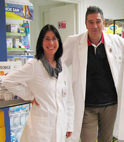 Il dottor Marco Ippolito con la dottoressa Miriam Madau