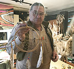 Artist Nick Huard will be taking his skills across the country to teach youth in Canada how to make dreamcatchers. (Jessica Deer, The Eastern Door)