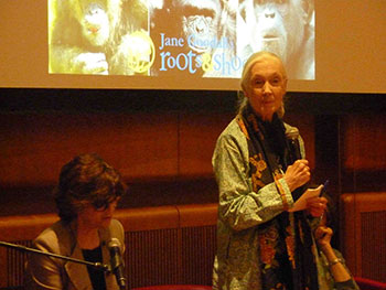  L'intervento della scienziata Jane Goodall 