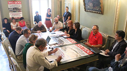  La conferenza stampa del Comitato promotore presso Palazzo Civico di Torino per promuovere la manifestazione del 27 maggio 