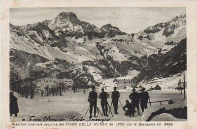 Escursione al Pian della Mussa in una cartolina d’epoca