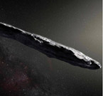 Ricostruzione dell’asteroide Oumuamua (Afp)
