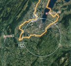 Proposition d'emplacement du futur collisioneur circulaire (FCC) (Image: CERN)