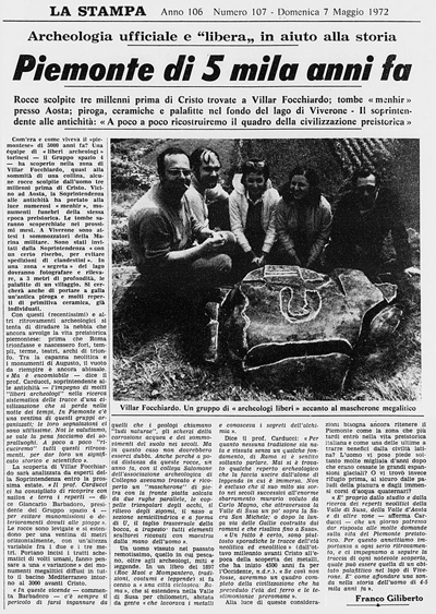 Un articolo della Stampa del 1972 sulle ricerche di Barbadoro e sul Gruppo Spazio 4 di Torino che negli anni ’70 del secolo scorso ha dato una svolta alla cultura della città e ha ispirato innumerevoli filoni culturali