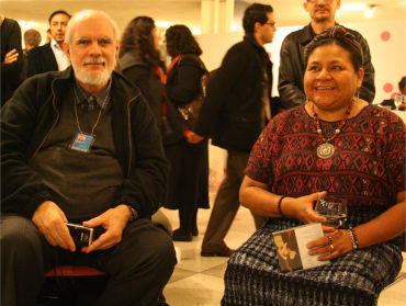 Giancarlo Barbadoro all’ONU di New York con il Premio Nobel Rigoberta Menchù