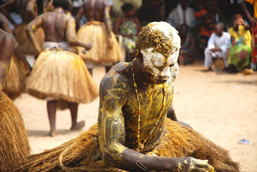 Cerimonia Voodoo in un villaggio del Benin