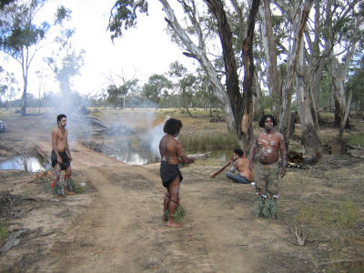 Aboriginal ceremony in Australia