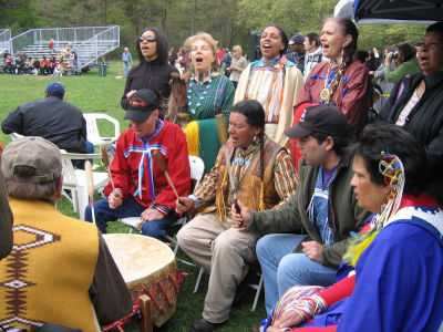 A Powwow of Native Americans in New York
