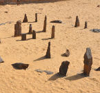 Il cerchio megalitico di Nabta Playa nel deserto della Nubia, Egitto – riproduce l’allineamento con la Costellazione di Orione e di Sirio nel 6000 AC circa