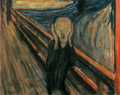 Edvard Munch, "L'urlo" (particolare)