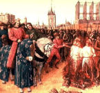 Il massacro dei Catari in un dipinto d’epoca