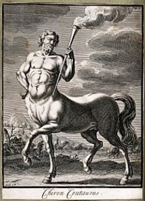 Il Centauro Chirone, portatore della fiaccola del Sapere