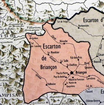 Mappa degli Escartons