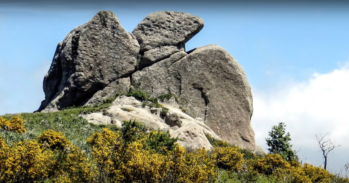  Il megalite con la raffigurazione dell’Aquila