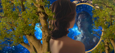 Il cielo stellato ci sollecita a percepire un aspetto sconosciuto della nostra esistenza… Ci troviamo di fronte ad uno specchio fatto di infinito che rimanda l’immagine inquietante di noi stessi per chi siamo realmente