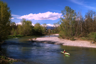 In canoa sul Malone
