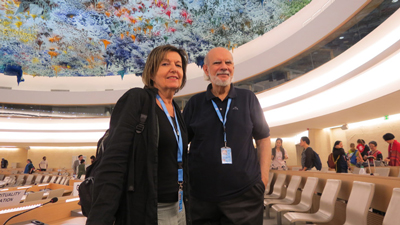 Rosalba Nattero e Giancarlo Barbadoro all’ONU di Ginevra