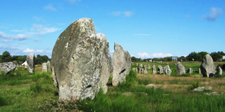 I menhir di Le Menec del complesso megalitico di Carnac